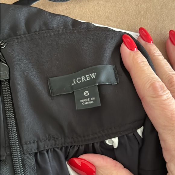 J. Crew Black and White Polka Dot Midi Dress - Picture 3 of 3